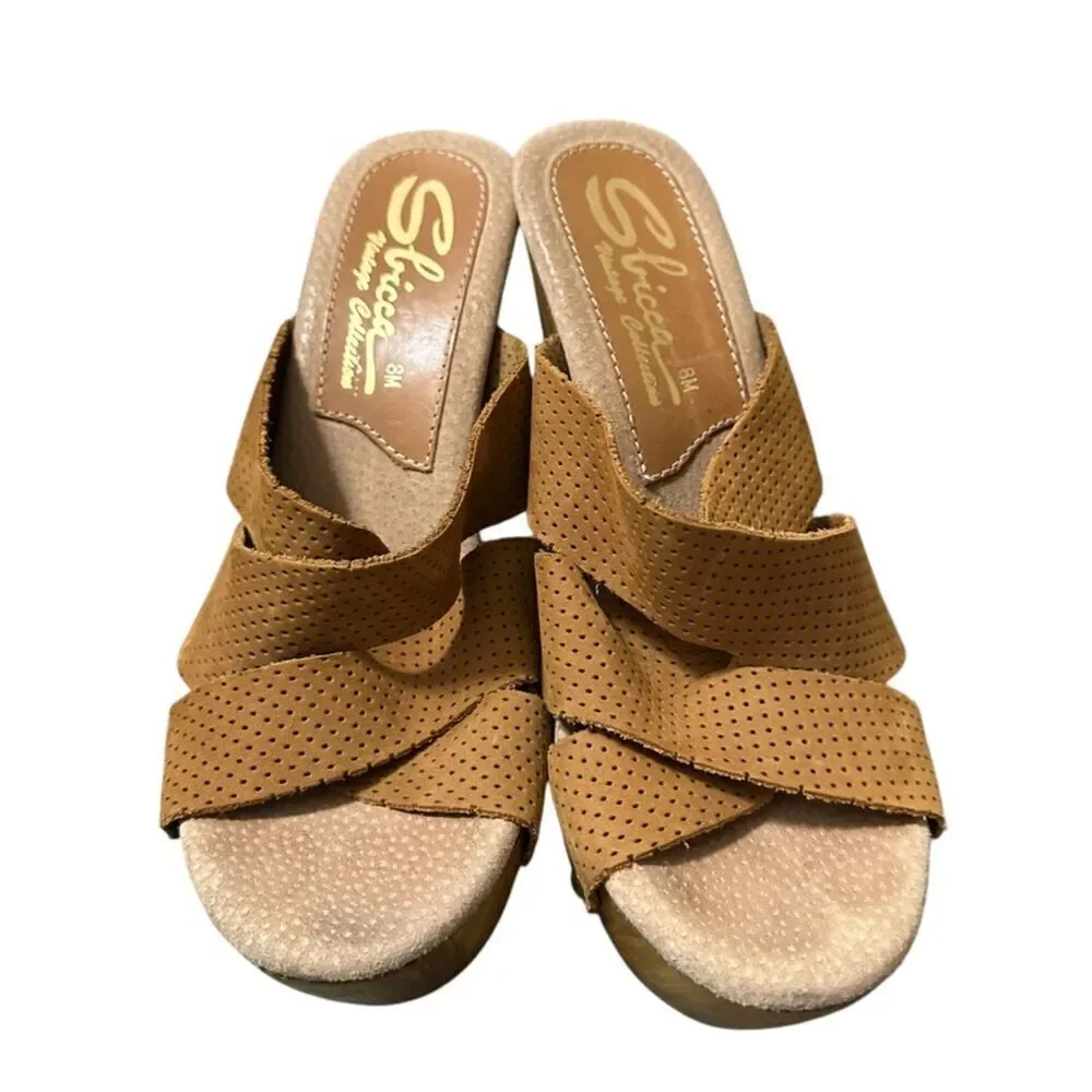Sbicca Adina Platform Heel Women's 8 Tan 5